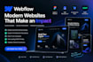 develop a responsive webflow site with modern interactions