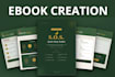 write and design a premium wellness ebook PDF with trackers