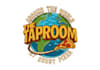 design taproom crust pizza co takeover theme around logo
