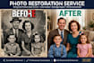 restore old photos colorize and fix damaged photos