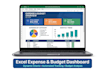 create dynamic excel expense and budget dashboard with charts