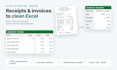 convert PDF invoices and receipts to excel