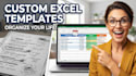build automated excel trackers, templates, and spreadsheets