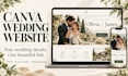 design a personalized canva wedding website with rsvp