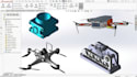 design custom aerospace drone frames assemblies  3d solidworks product design