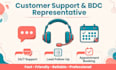 be your customer support and bdc representative for inbound calls