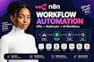 build n8n workflow youtube automation make com zapier ai agent API integrations