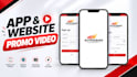 create an app promo, website, saas promo video