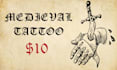 design a medieval engraving tattoo