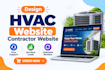 design professional hvac website contractor, construction website