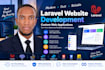 develop a professional website using laravel and react