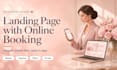 create a landing page with booking and ai chat receptionist
