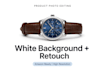 do amazon product photo editing white background retouch