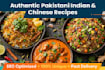 write authentic pakistani, indian and chinese recipes