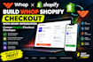 build whop shopify checkout, whop integration custom shopify checkout developer