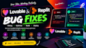 debug and fix lovable and replit apps