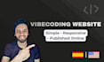 build a website with vibe coding in english or spanish