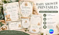 design editable baby shower invitations and party printables