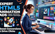 design premium animated HTML5 banner ads