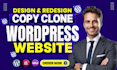 duplicate copy clone redesign wordpress website using elementor pro