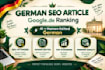 write german article ai plus human edited google de