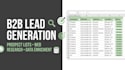 do targeted b2b lead generation and data enrichment