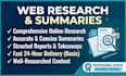 do web research and research report