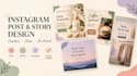 design creative instagram posts and stories
