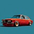 create a custom car portrait illustration