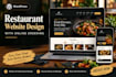 build or redesign a restaurant website with online ordering restaurant site