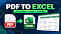 convert PDF to excel, word, and editable spreadsheets