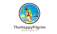 design cartoon pilgrim walking tours logo
