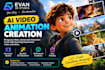 do ai video animation creation