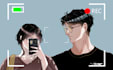 draw cute couple illustration ship art