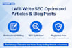 write lifestyle articles, blog posts and SEO content