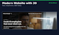 build a modern website with 3d animations using react and threejs