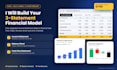 create a professional custom 3 statement financial model in excel