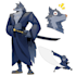 draw custom furry anthro custom character sheet