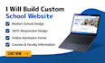 build custom school website with react