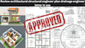 review architectural structural engineer plan drainage engineer letter in usa