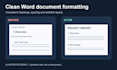 format word documents with clean headings and layout