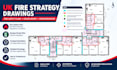 create UK fire compartmentation drawings and fire stopping plans