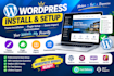 install wordpress theme, plugins demo importer and customize