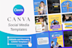 design custom canva social media templates