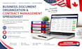 organize business documents and create a contract management spreadsheet