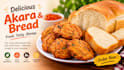 deliver fried akara and bread to you