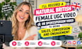create a female ugc video ads