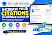 increas your citation on your google scholar profile link