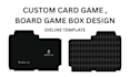 make custom card game box board game dieline template for custom packaging boxes