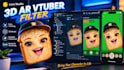 create 3d ar vtuber filter with face tracking for streamfog obs in lens studio